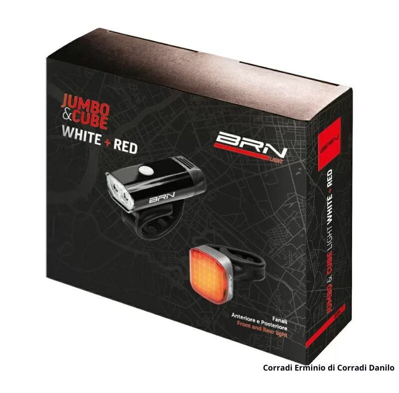 Kit Fanale Anteriore Jumbo + Posteriore Cube BRN