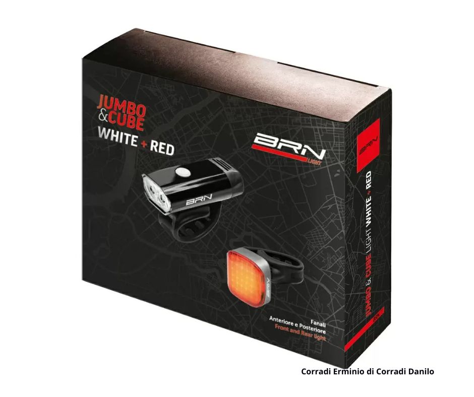 Kit Fanale Anteriore Jumbo + Posteriore Cube BRN